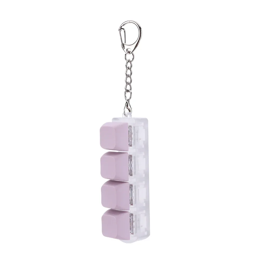 Porte-clés Fidget Clavier Mécanique à 4 Touches - Jouet Anti-stress 7