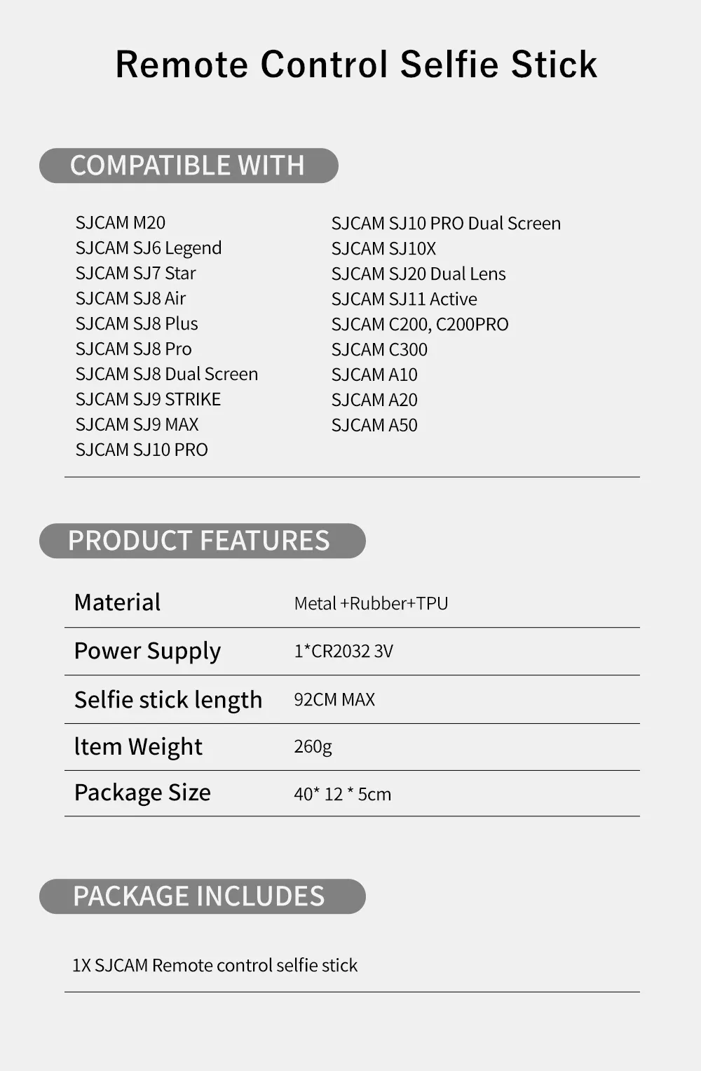 SJCAM Remote