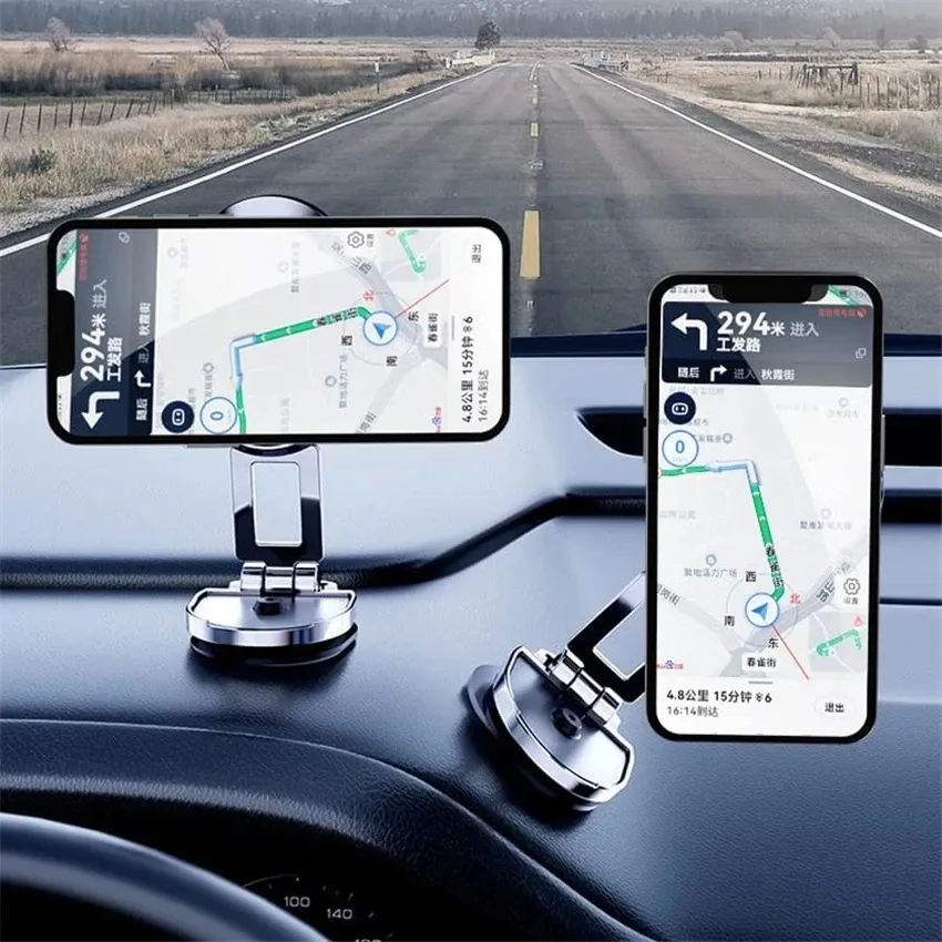Support de téléphone magnétique pour voiture, pliable et rotatif à 360° - Image 6