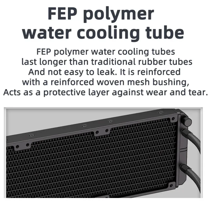 TEUCER AF-S240 - Kit de Refroidissement Liquide AIO 240mm pour Processeur avec Ventilateurs RGB - Compatible Intel LGA1700/115x et AMD AM4/AM5 - Image 6
