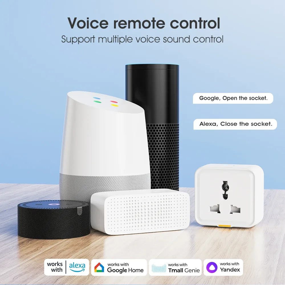 Prise intelligente universelle Tuya 16A avec WiFi, RF433 et port USB-C - Image 5