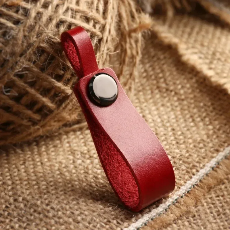 Porte-clés en cuir véritable personnalisé avec gravure laser - Image 4