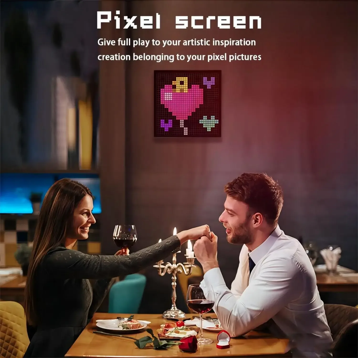 Écran Matriciel LED Pixel Art Intelligent - RGB, Bluetooth avec Contrôle par Application - Image 2