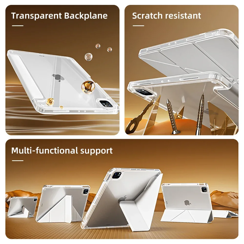 Étui Magnétique Pliable pour iPad Pro, iPad Air et iPad (9,7 à 13 pouces) - Image 2