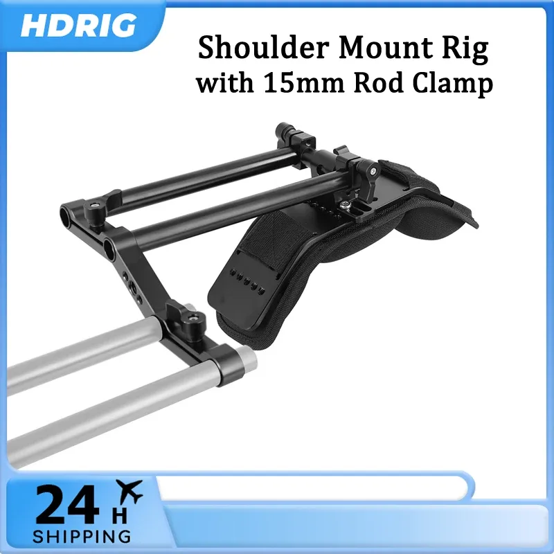 HDRIG Support de montage déporté en Z avec pince de 15 mm pour caméscopes et reflex numériques - Image 1