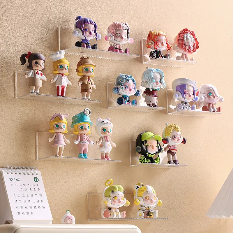 Vitrine murale transparente en acrylique pour figurines - Image 1