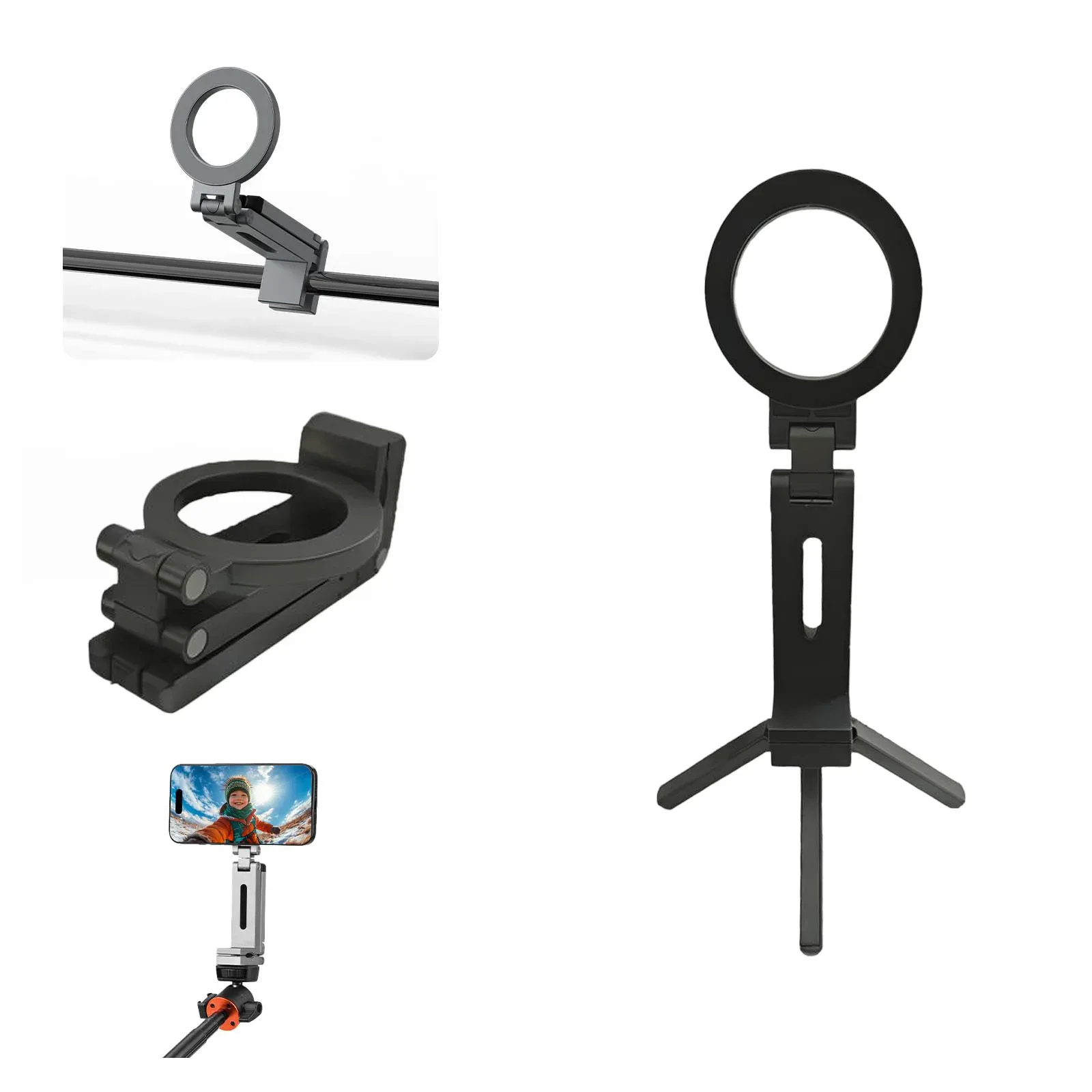Support de téléphone magnétique universel pour voiture et avion - Image 2