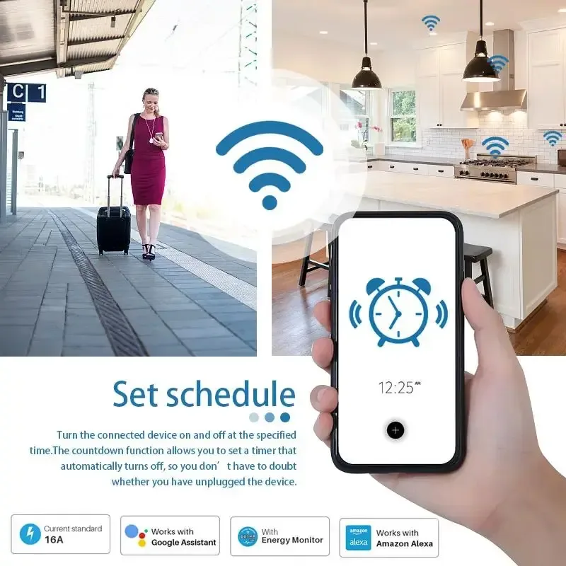 Prise connectée WiFi 16A/20A avec suivi de consommation - Image 2
