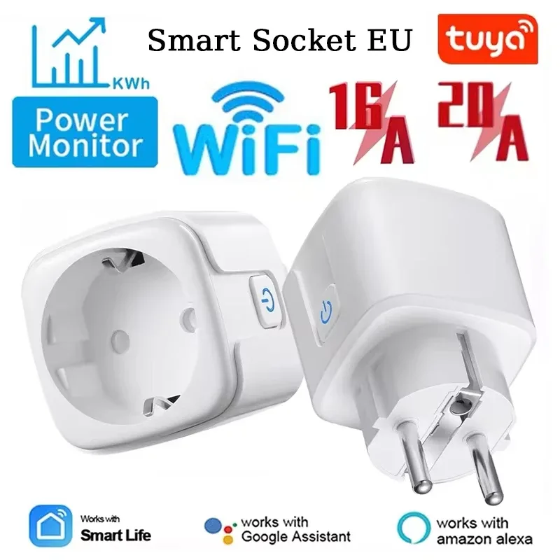 Prise connectée WiFi 16A/20A avec suivi de consommation - Image 1