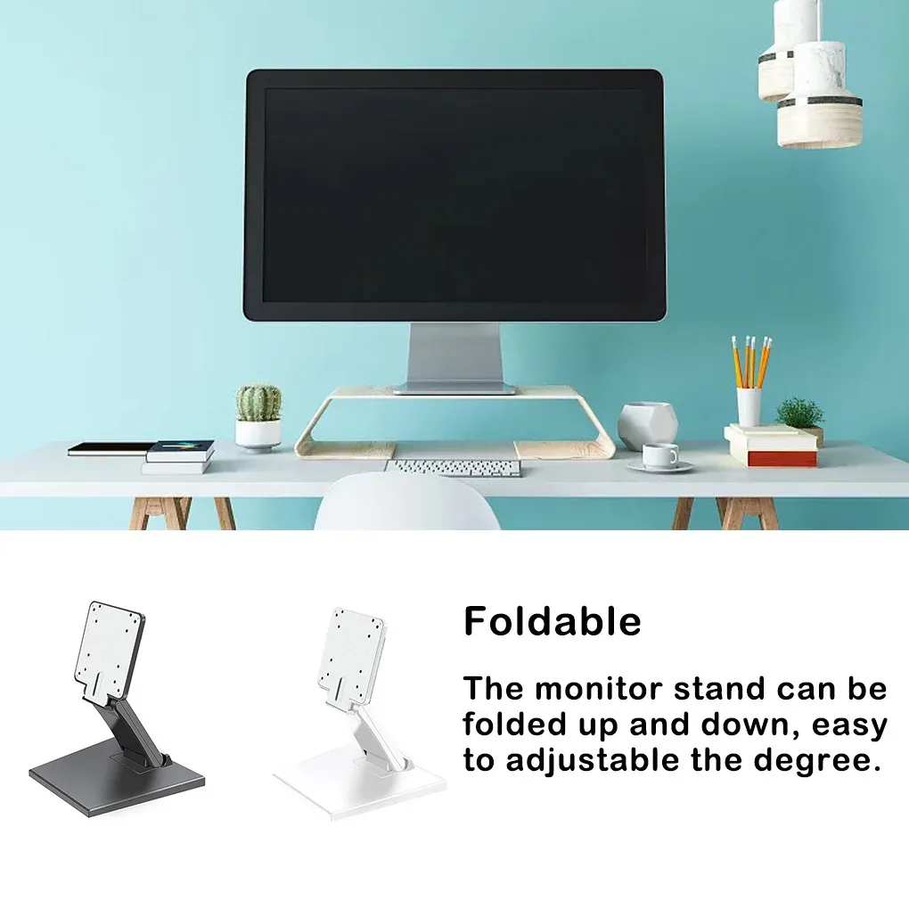 Support de moniteur pliable VESA 75x75mm pour écrans 17-24 pouces - Image 2