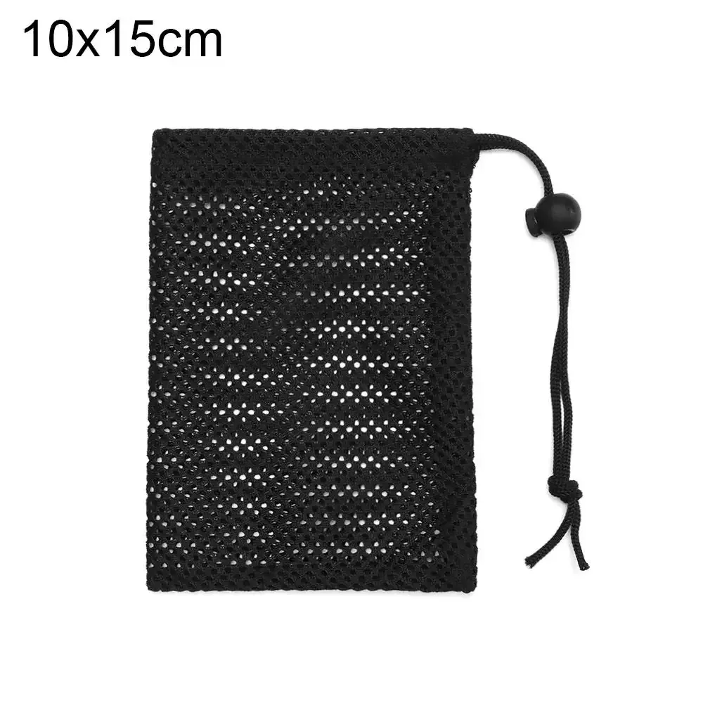 Trousse de rangement multi-usage en maille de nylon noir 20