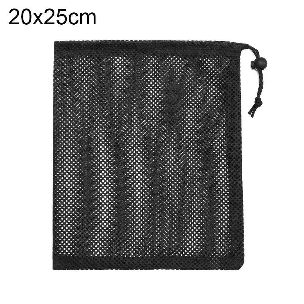 Trousse de rangement multi-usage en maille de nylon noir 21
