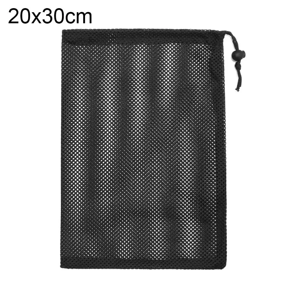 Trousse de rangement multi-usage en maille de nylon noir 22