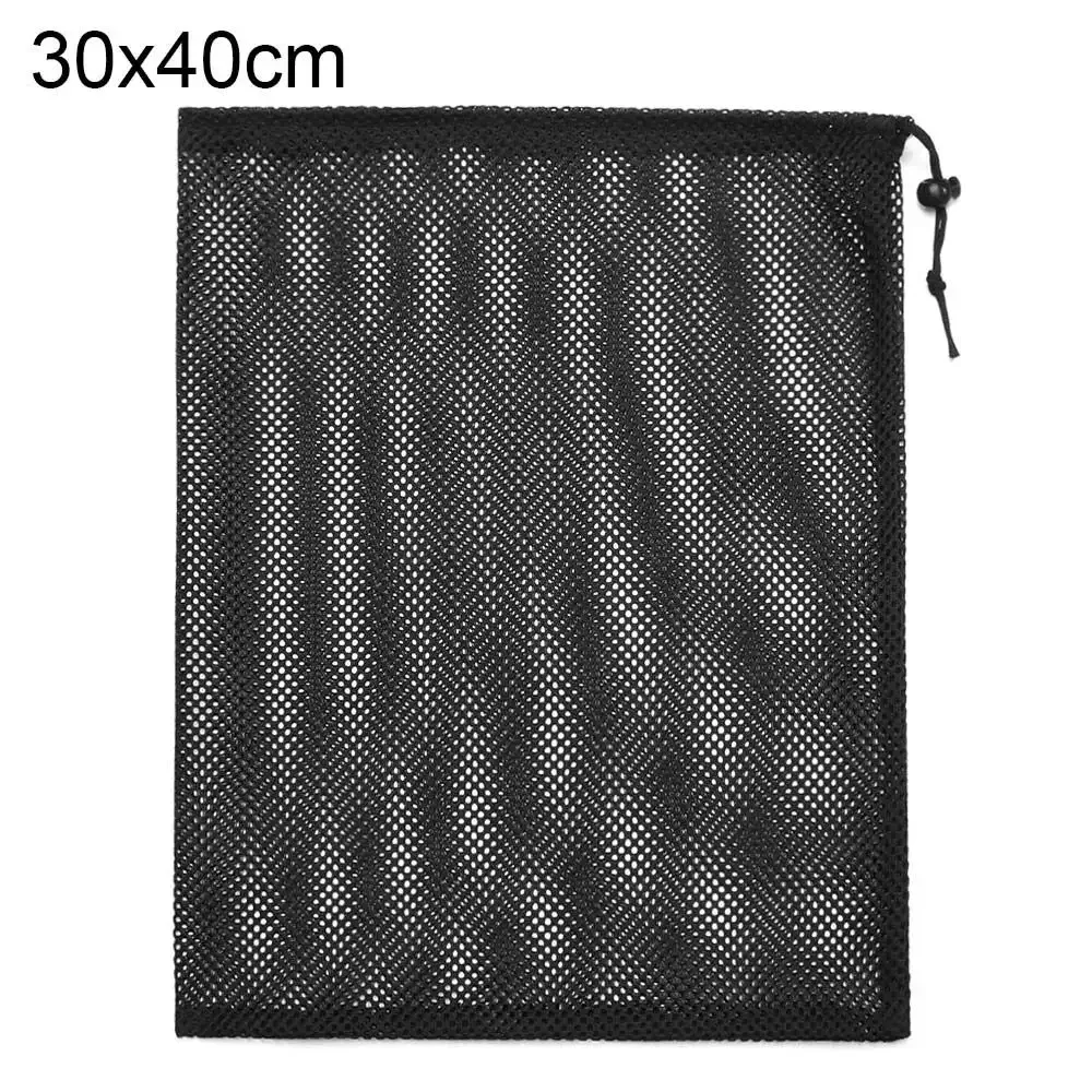Trousse de rangement multi-usage en maille de nylon noir 23