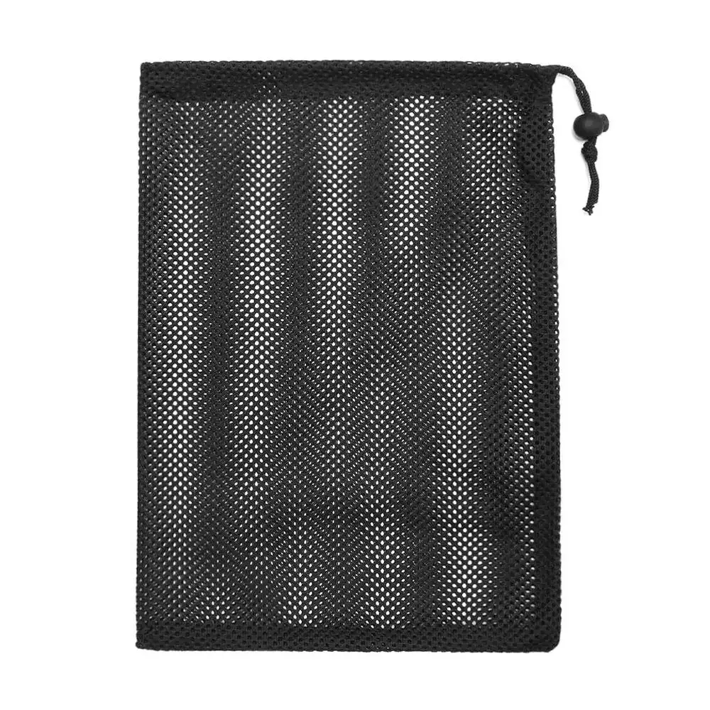 Trousse de rangement multi-usage en maille de nylon noir 17