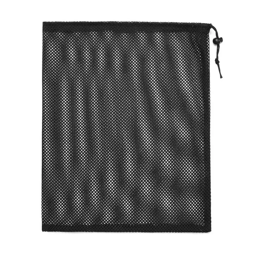 Trousse de rangement multi-usage en maille de nylon noir 15