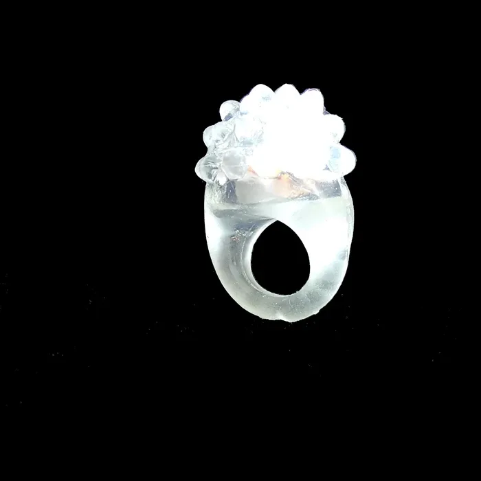 Lot de 6 bagues LED clignotantes en caoutchouc souple 2