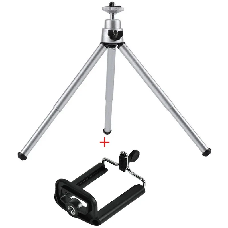 Mini trépied de table universel télescopique à 2 sections pour smartphone et appareil photo - Image 1