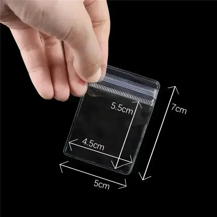 Pochettes de rangement anti-oxydation pour bijoux en PVC transparent - Refermables 10