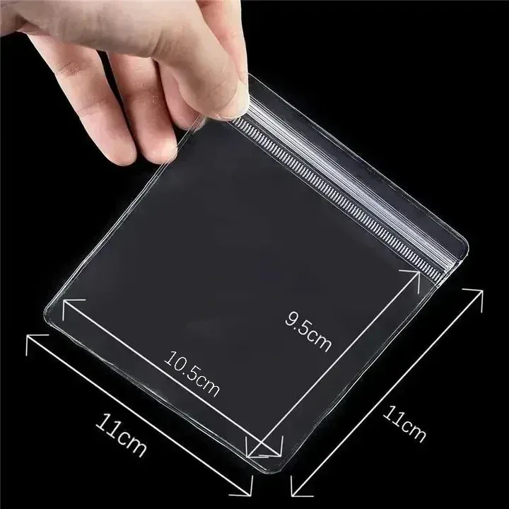 Pochettes de rangement anti-oxydation pour bijoux en PVC transparent - Refermables 12