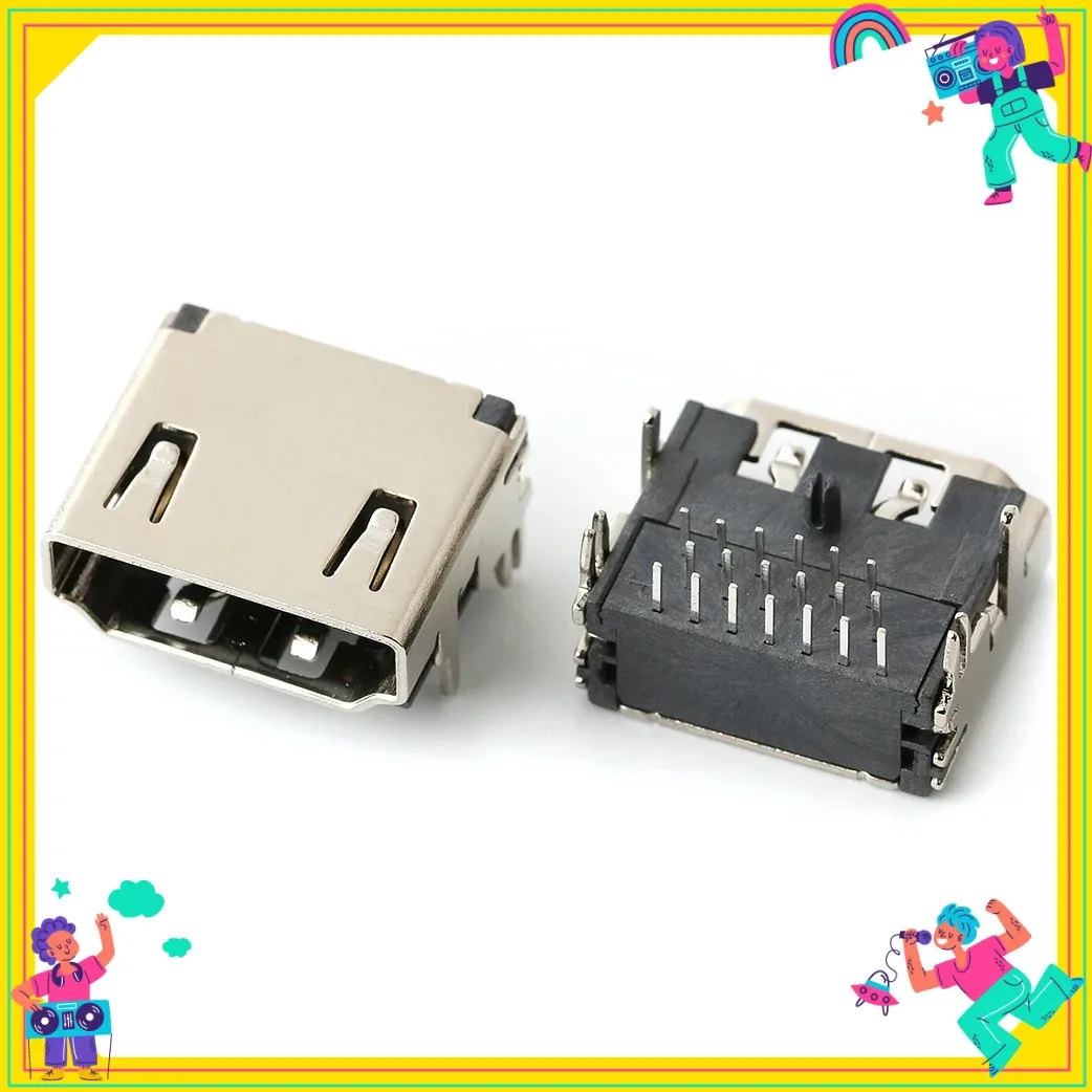 Connecteur HDMI 19 broches vertical SMD pour PCB - Lot de 5 - Image 3