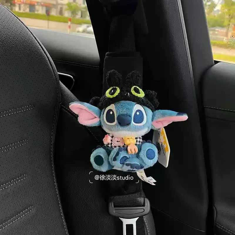 Paire de fourreaux de ceinture de sécurité en peluche Stitch et Judy Hopps - Image 3