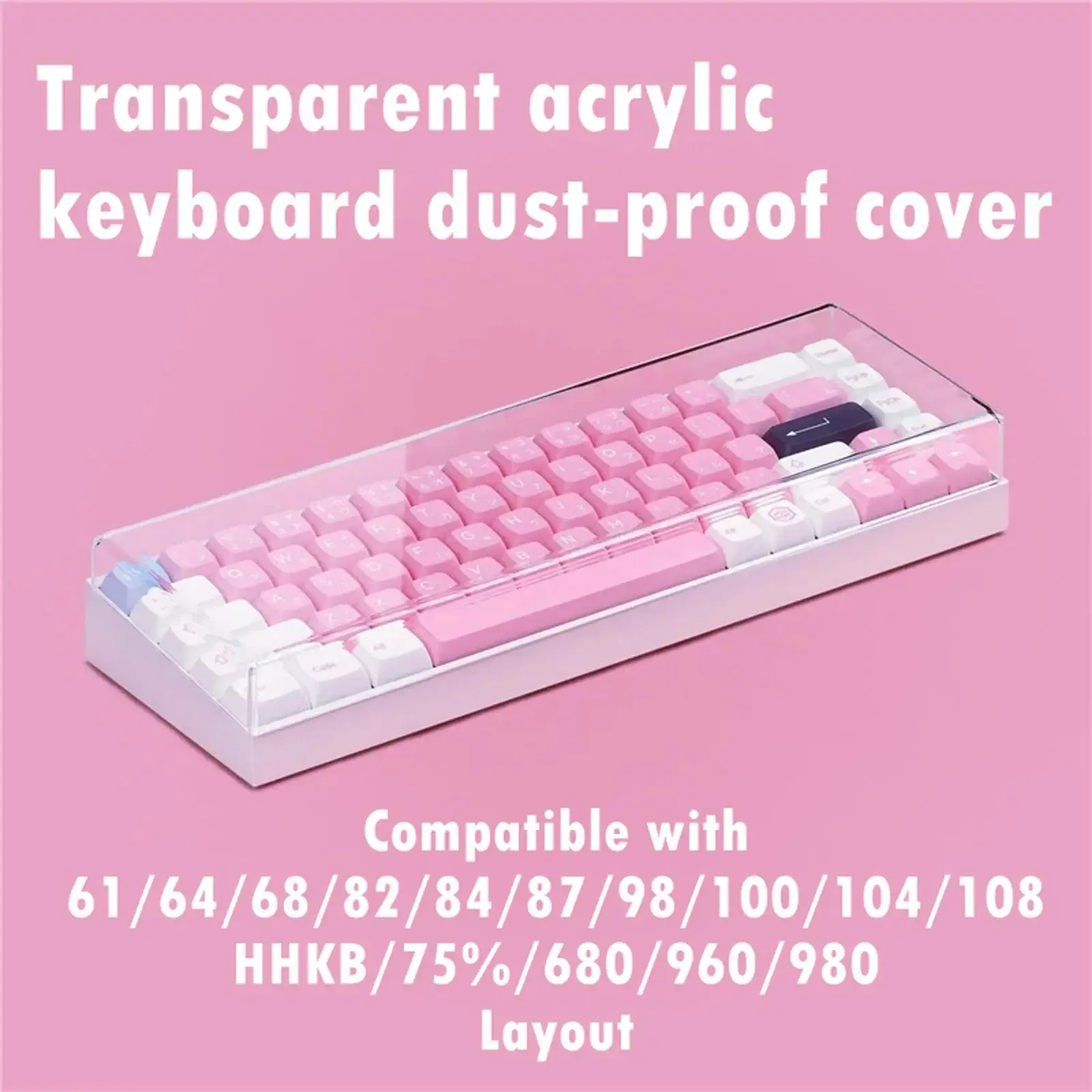 Housse anti-poussière en acrylique pour clavier mécanique - Image 4