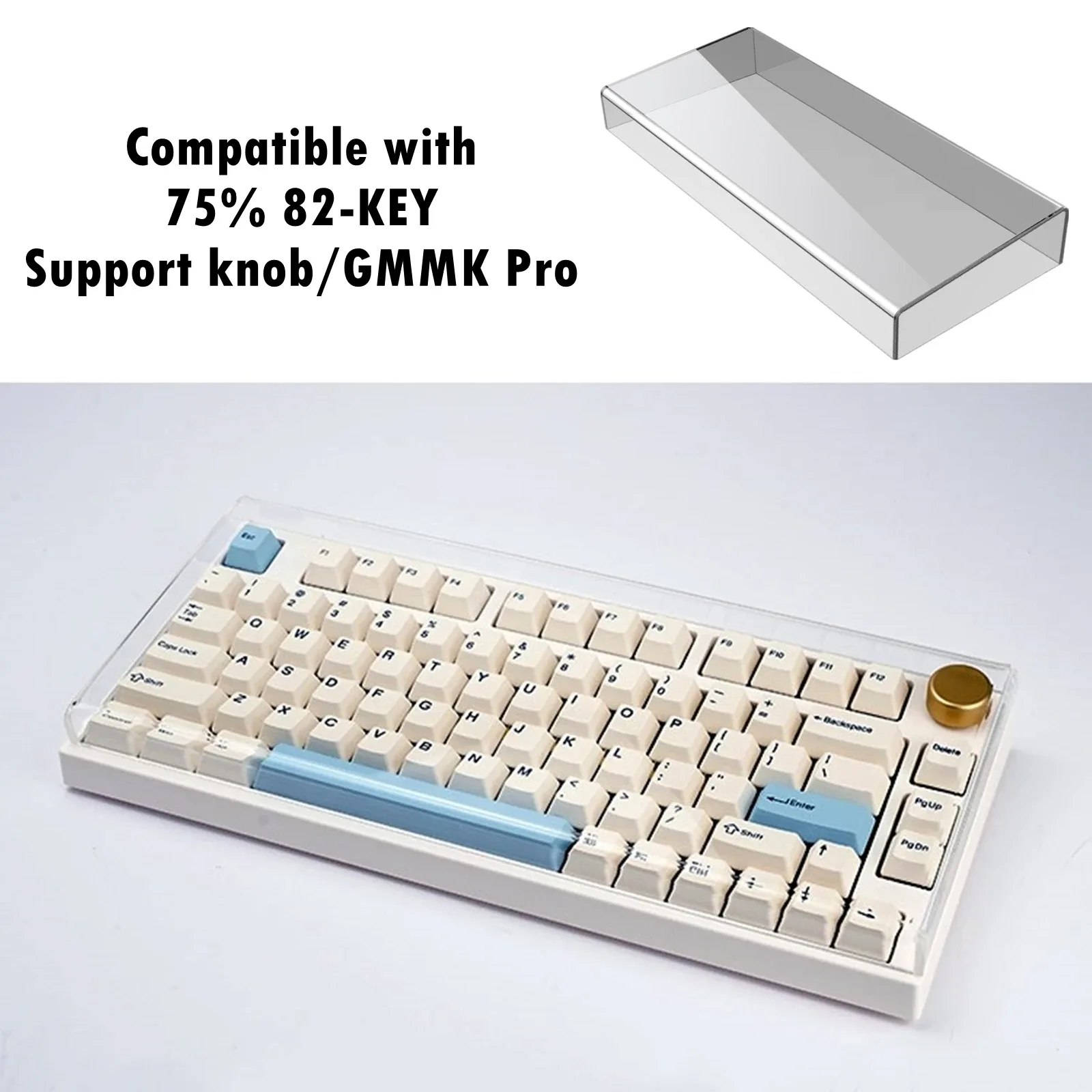Housse anti-poussière en acrylique pour clavier mécanique - Image 1