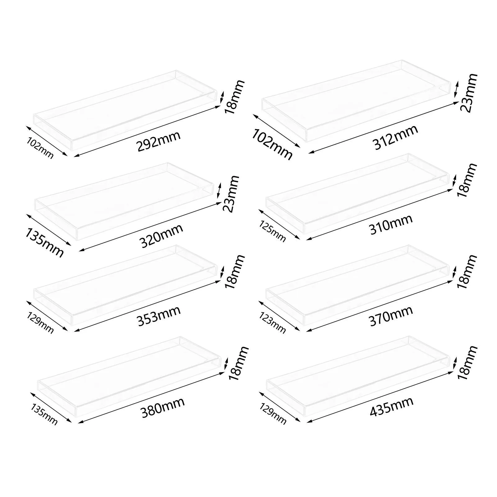 Dimensions Clavier