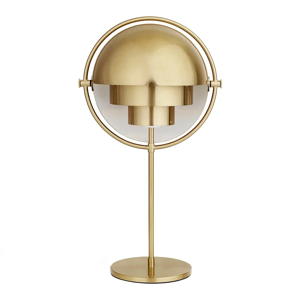 Lampe de bureau Gubi en métal noir et or - Image 6