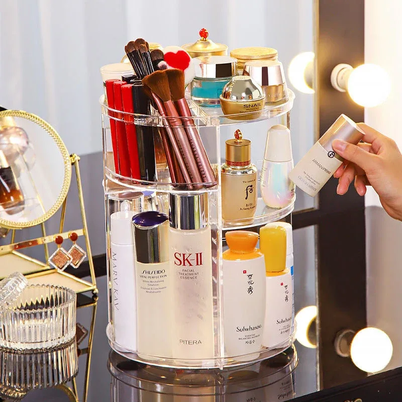 Organisateur de cosmétiques rotatif à 360° avec niveaux réglables - Image 5