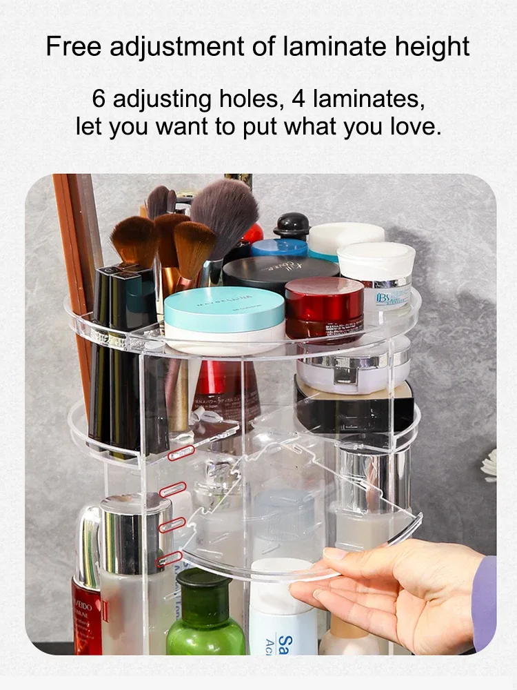 Rangement cosmétique rotatif