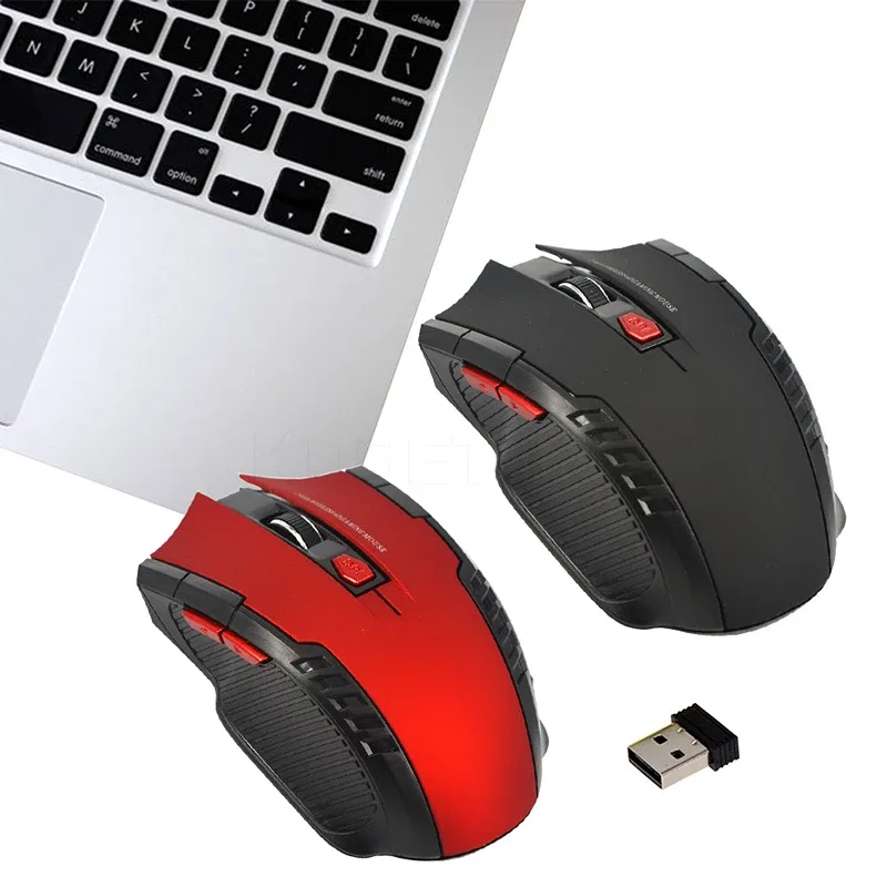 Souris de jeu sans fil 2,4 GHz, 6 boutons, 1600 DPI avec récepteur USB - Image 2