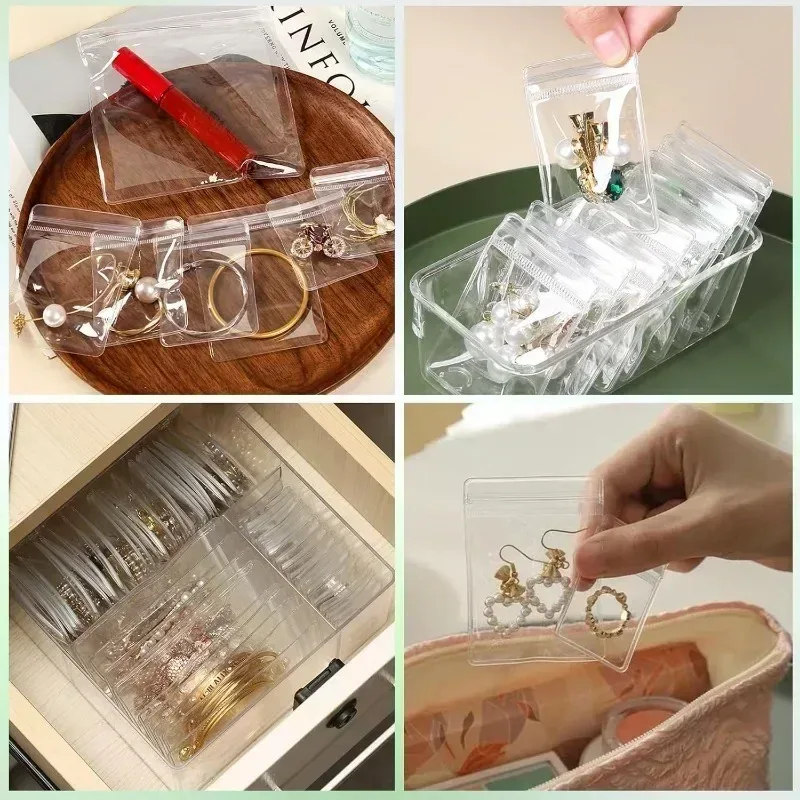Sachets de rangement anti-oxydation transparents pour bijoux - Image 5