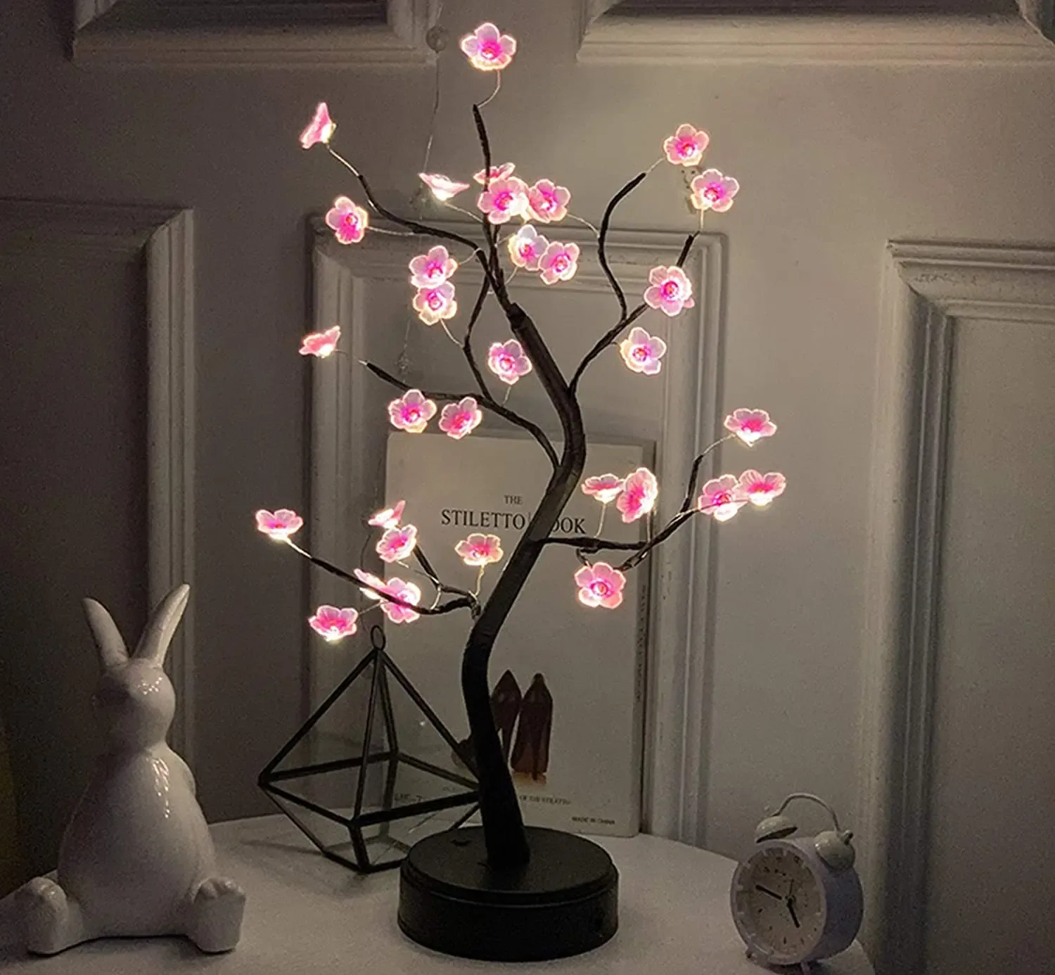 Lampe LED Arbre de Cerisier - Blanc Chaud - Image 1