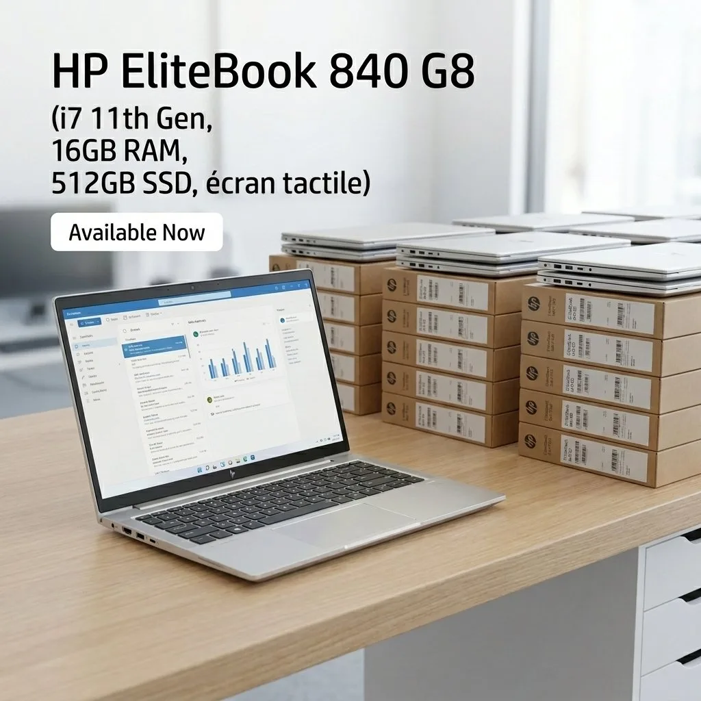 HP EliteBook 840 G8 – Core i7 11th Gen | 16GB RAM | 512GB SSD | Écran Tactile - Image 1