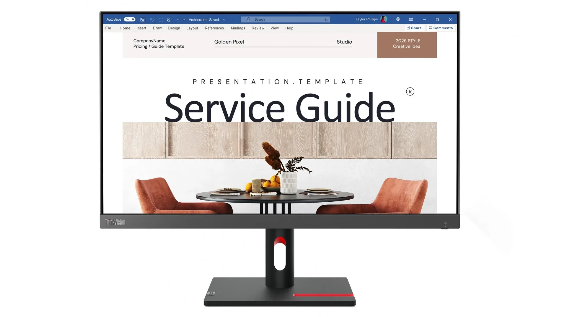 Lenovo ThinkVision S24i-30 Vue de face