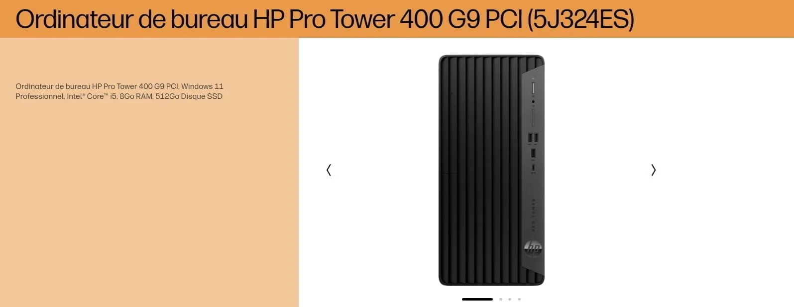 Présentation HP Pro Tower 400 G9