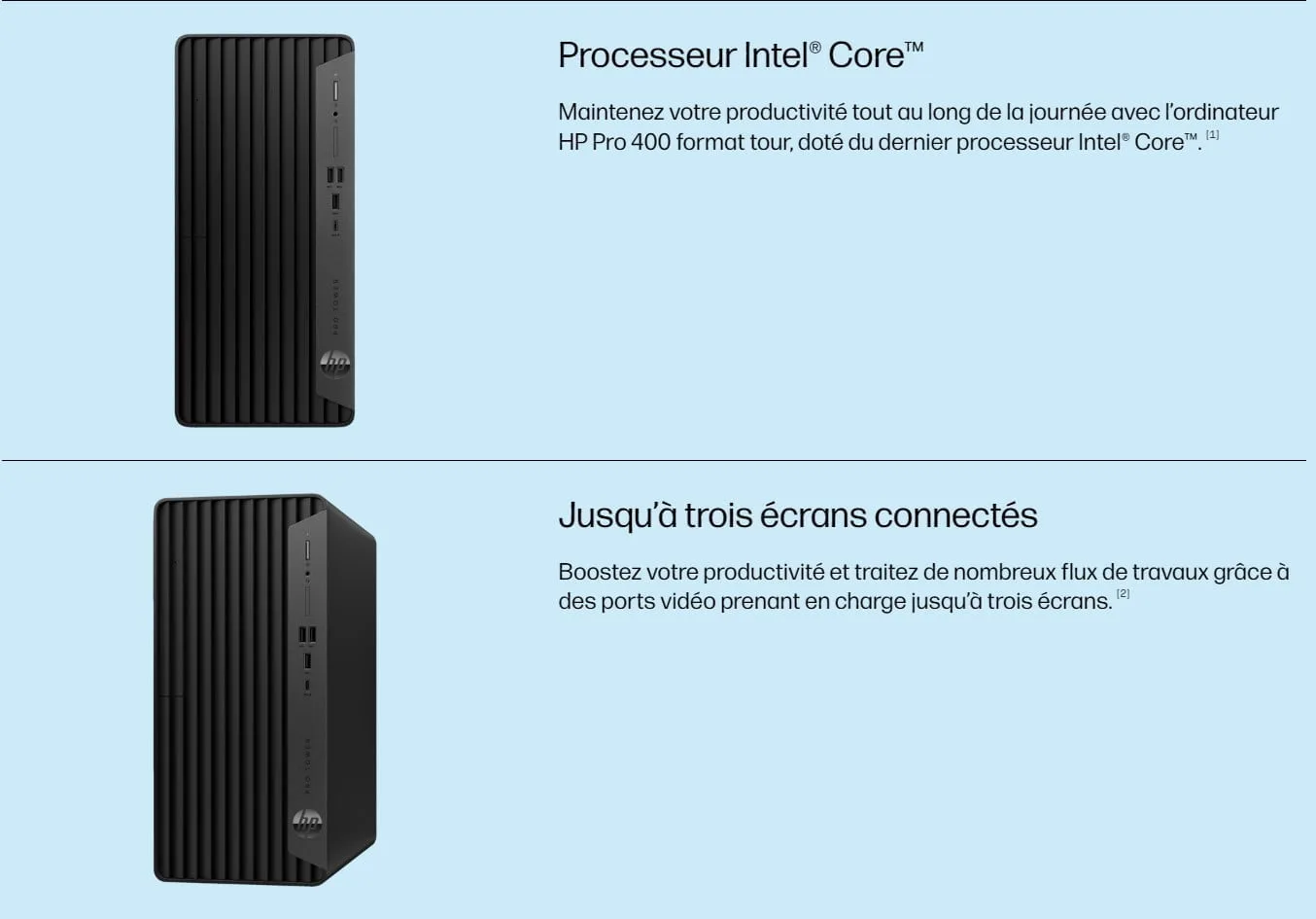 Design de la tour HP Pro 400 G9