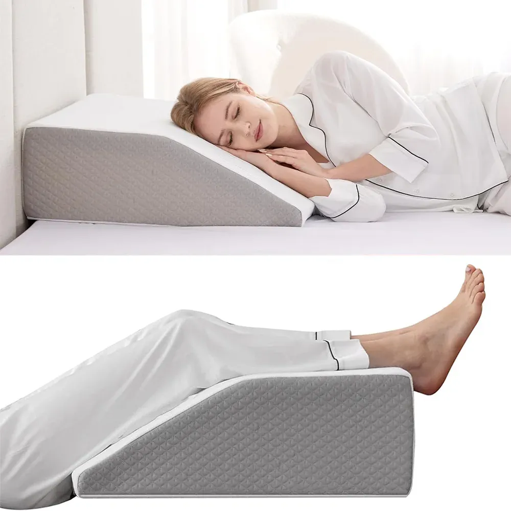 Oreiller élévateur pour jambes, détail de la forme
