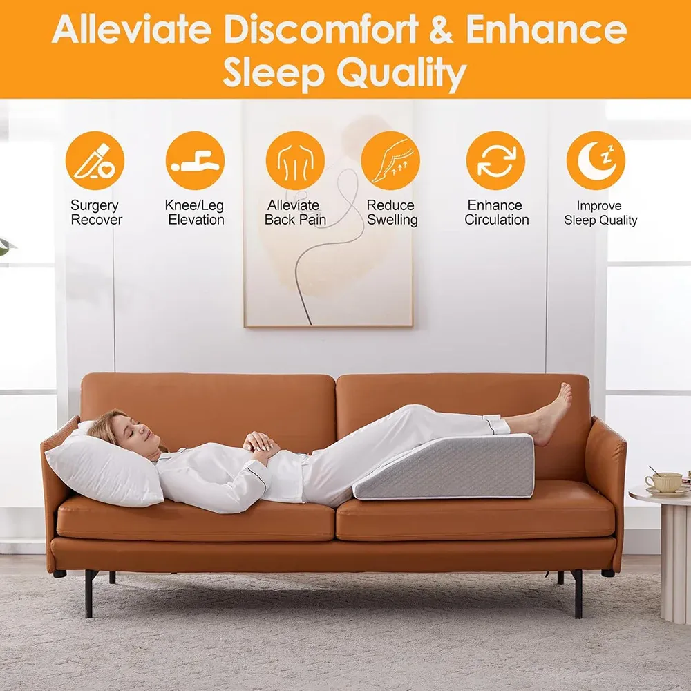 Oreiller élévateur pour jambes, confort au repos