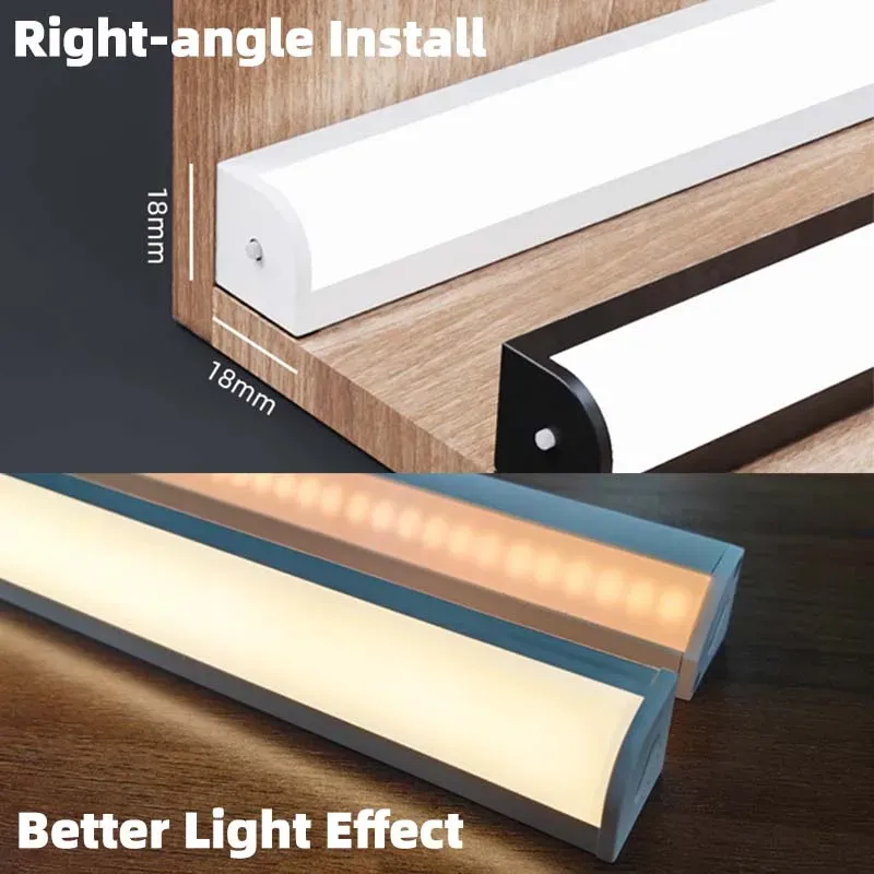 Détail du design de la lumière sous-armoire