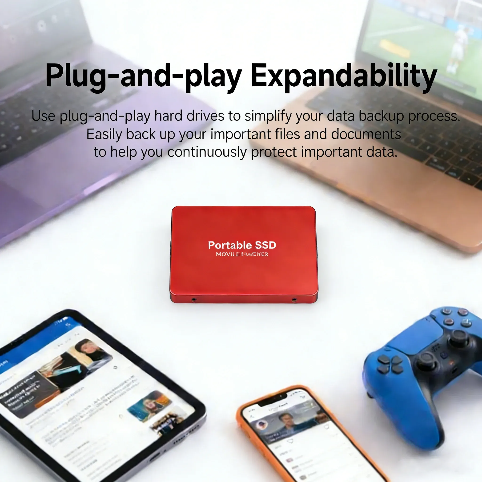 Disque SSD portable USB 3.2 Type-C pour ordinateur portable, PC et Mac 5