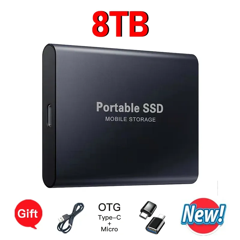Disque SSD portable USB 3.2 Type-C pour ordinateur portable, PC et Mac 24