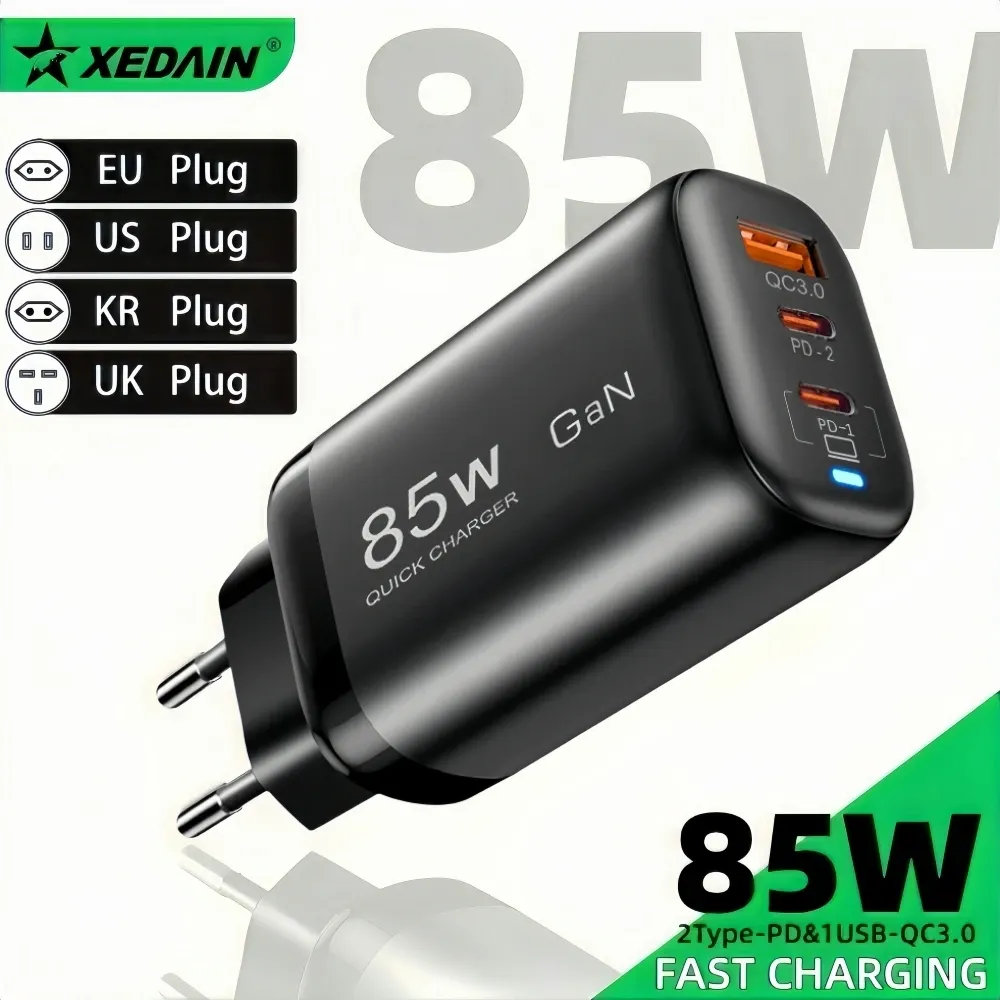 Vue de face du chargeur USB Type-C