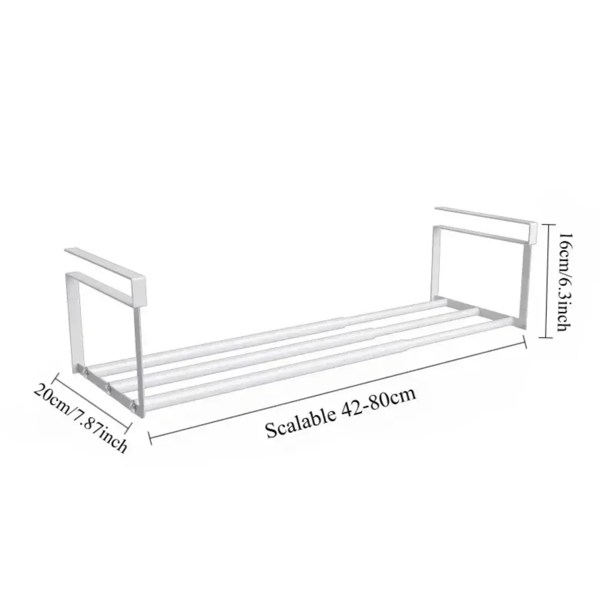 Étagère à chaussures réglable, rangement en situation