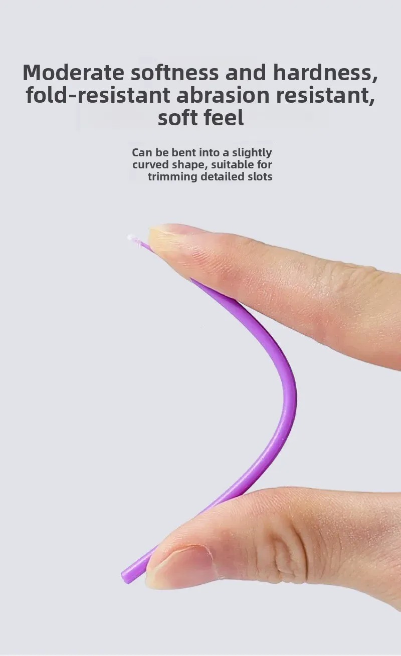Brosses de nettoyage de cils, détails de finition