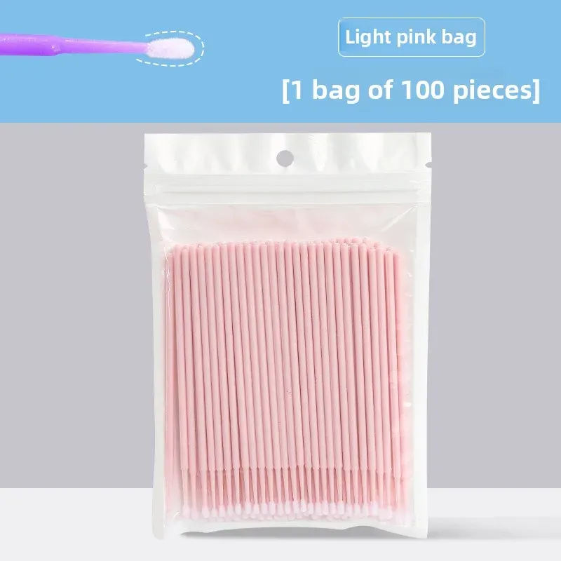 Brosses de nettoyage de cils, lot de 100, micro-cotons-tiges, brosses de maquillage à usage unique pour un nettoyage précis, outils de nettoyage beauté 8