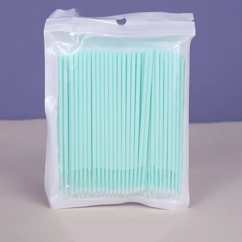 Brosses de nettoyage de cils, lot de 100, micro-cotons-tiges, brosses de maquillage à usage unique pour un nettoyage précis, outils de nettoyage beauté 10