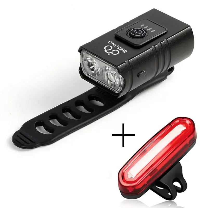 Lampe avant de vélo USB rechargeable, éclairage LED pour VTT 9
